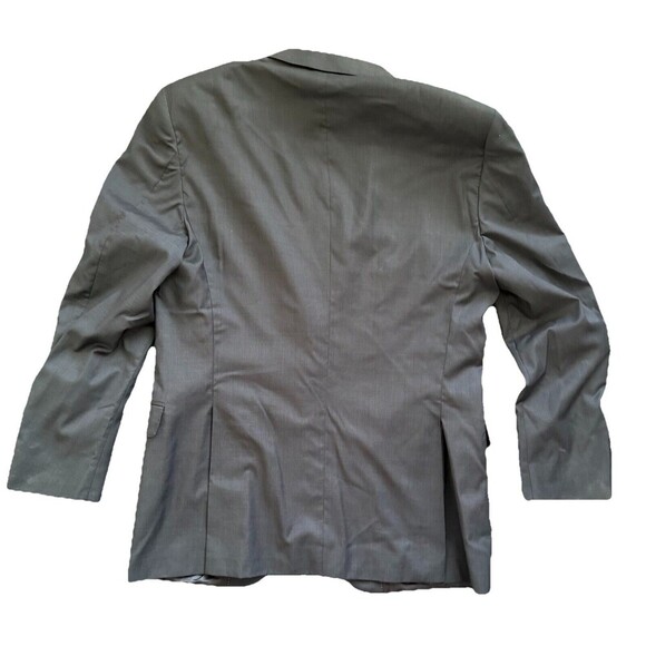 Peter Millar Blazer Mens 46T Gray Plaid Wool Suit Jacket Sport Coat - Picture 3 of 7